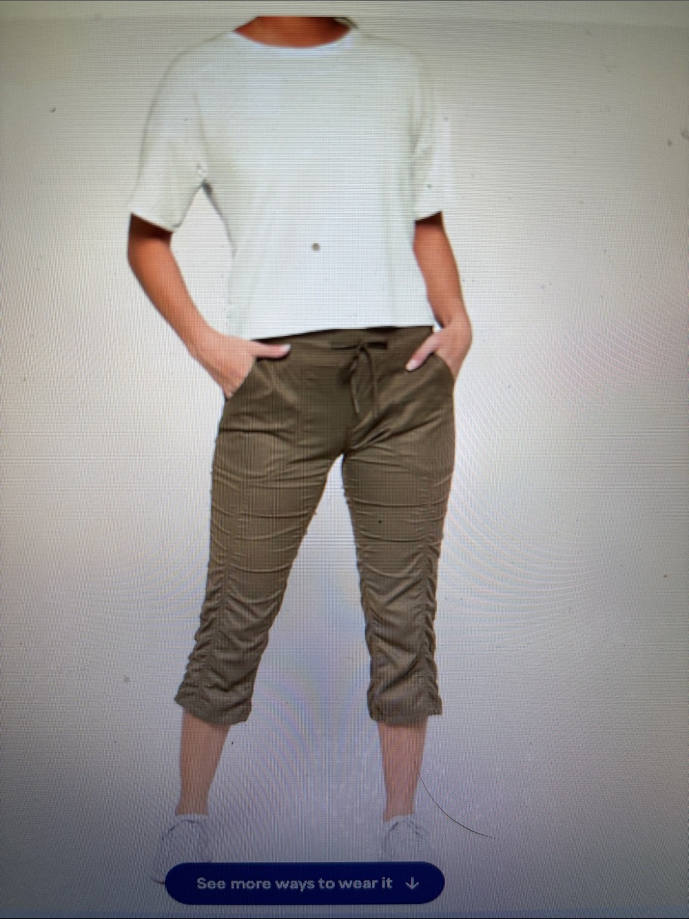 The North Face Aphrodite 2.0 Capri Pant Olive Green Size Small